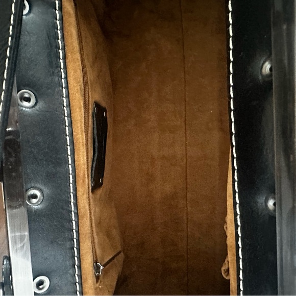 Beautiful Black Embossed Handbag by Patricia Nash - Picture 5 of 5